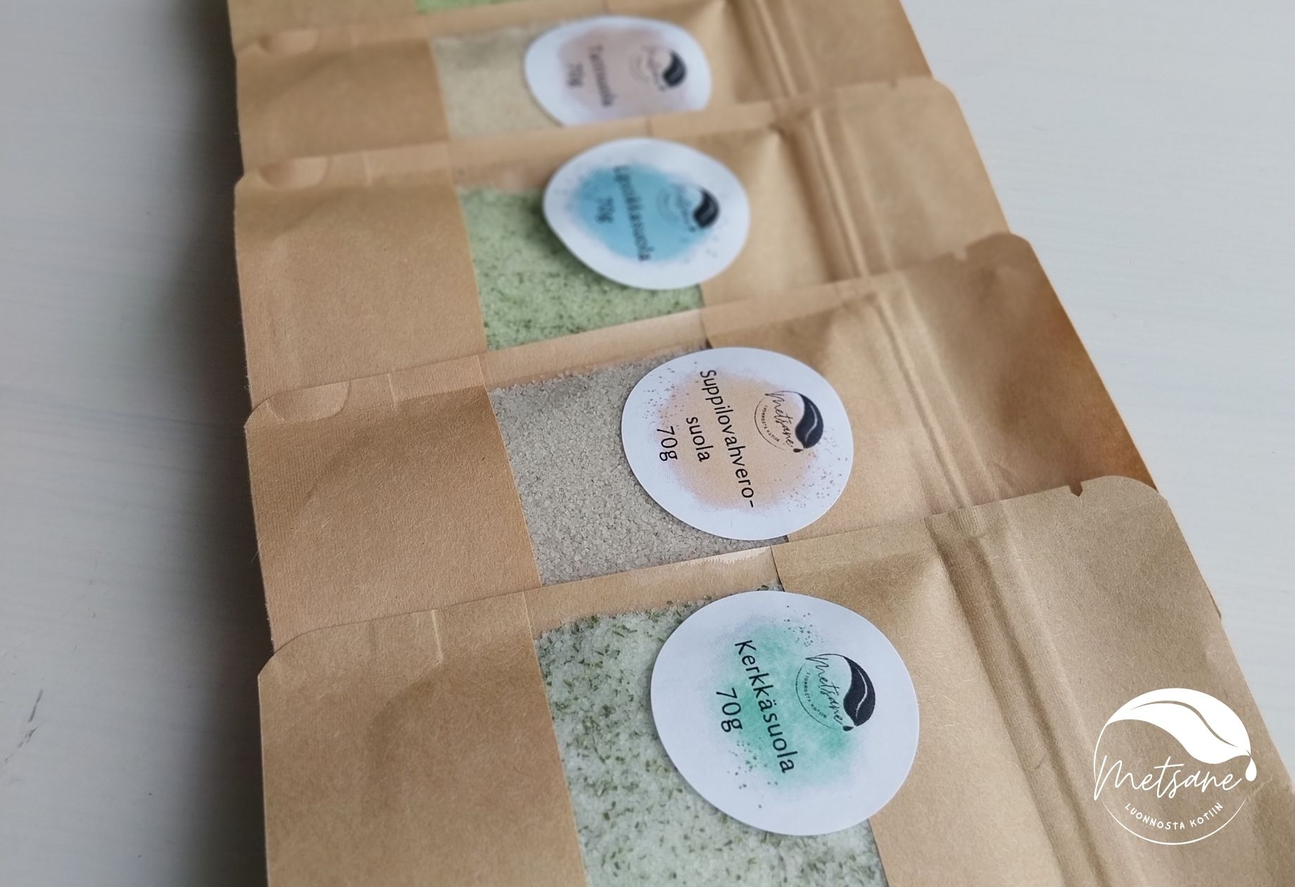 Metsane's herbal salts, photo by Maarit Kova