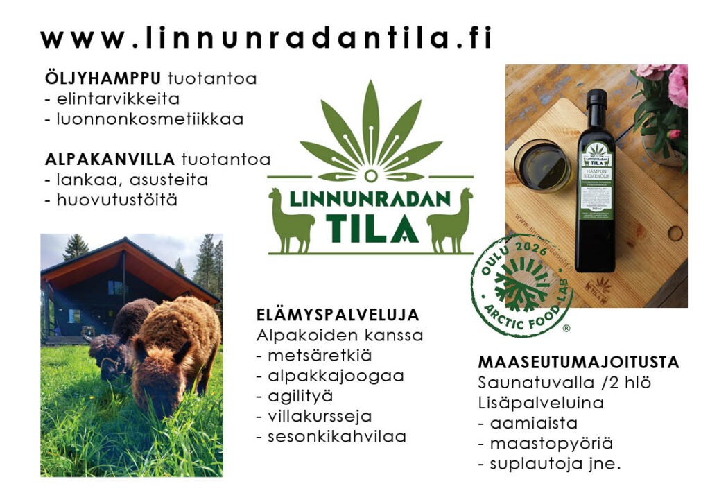 Linnunradan tilan tuotteet ja palvelut sekä elämykset teille kaikille!