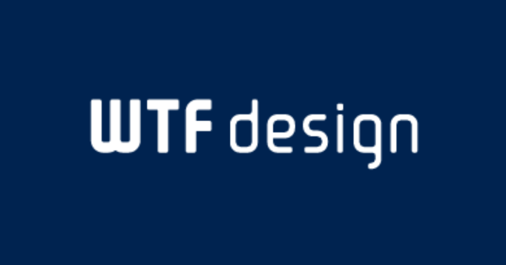 WTF design company logo
