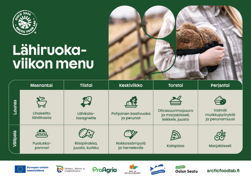 Lähiruokaviikon menu