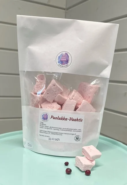 Makukuninkaan puolukkavaahtokarkkeja