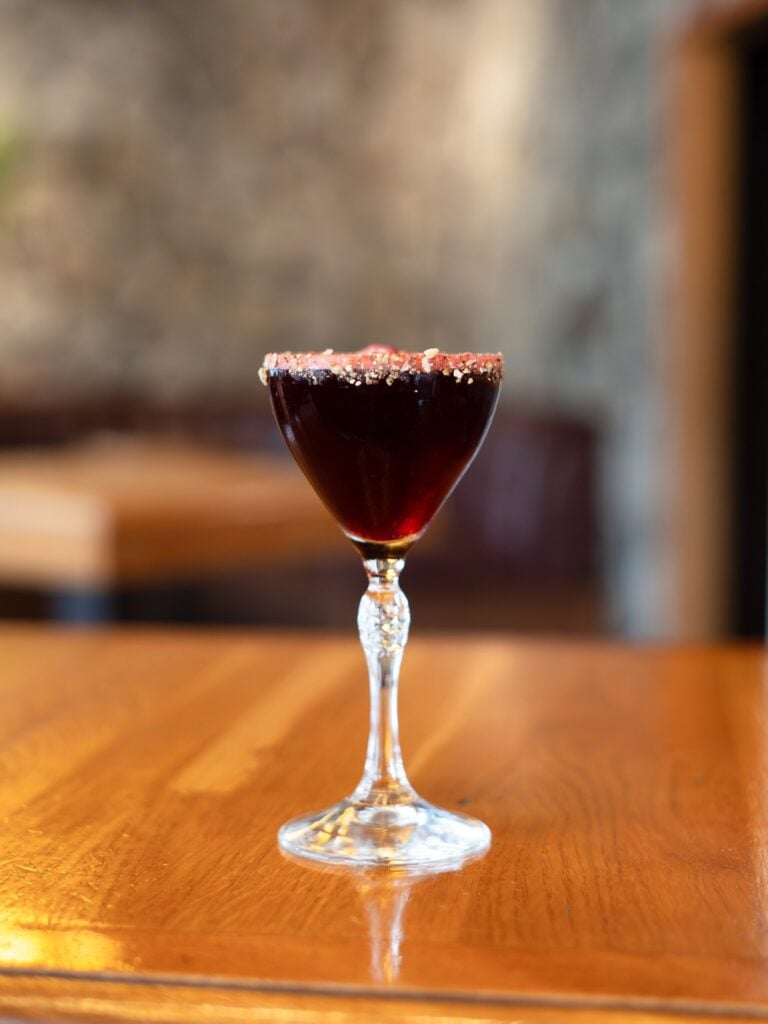deep red drink